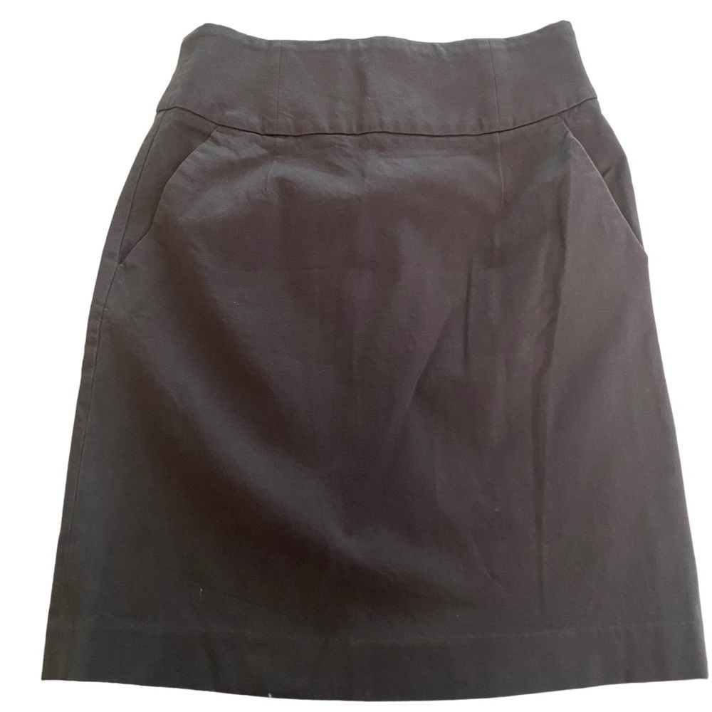 BANANA REPUBLIC GRAY SKIRT WITH POCKETS SIZE 4 STRETCH
